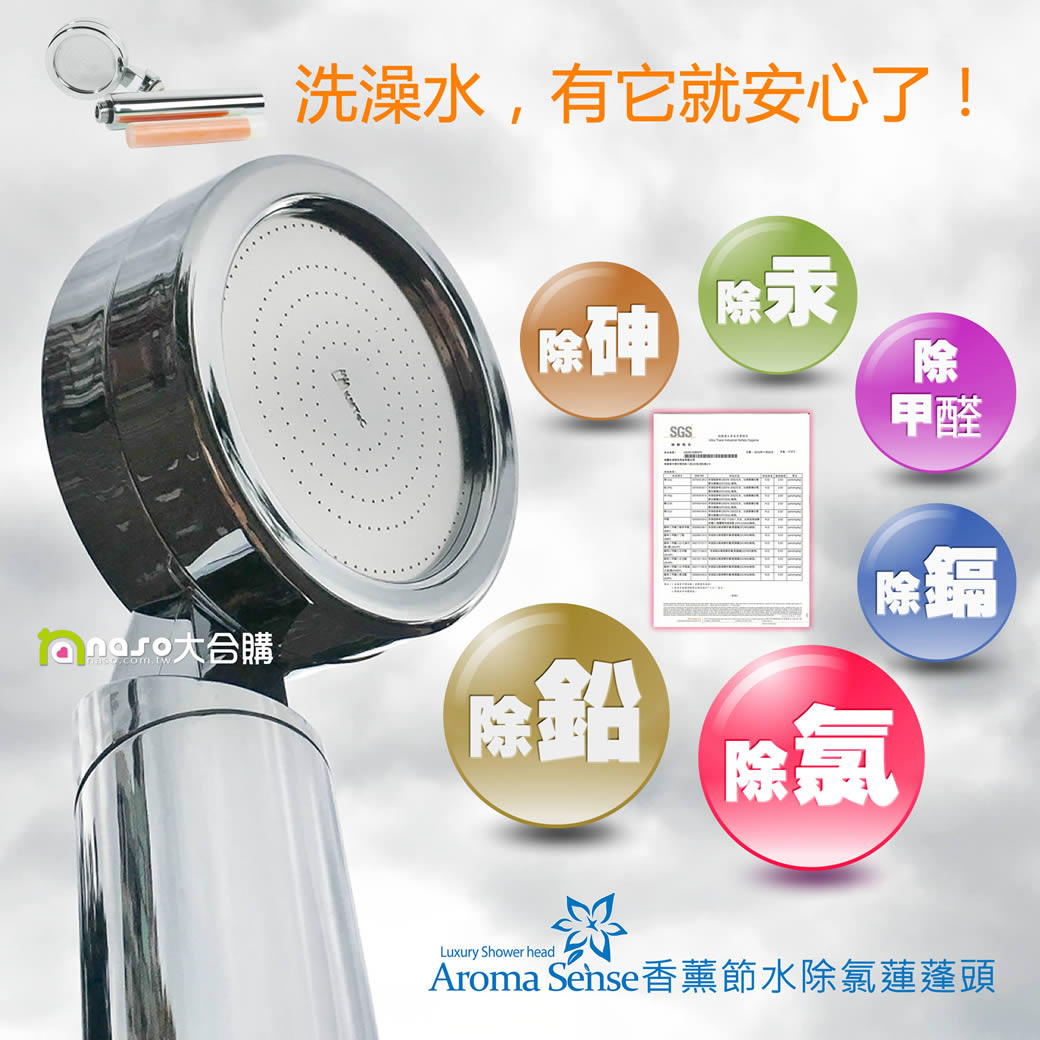 AromaSense香薰節水除氯蓮蓬頭 好評第18團