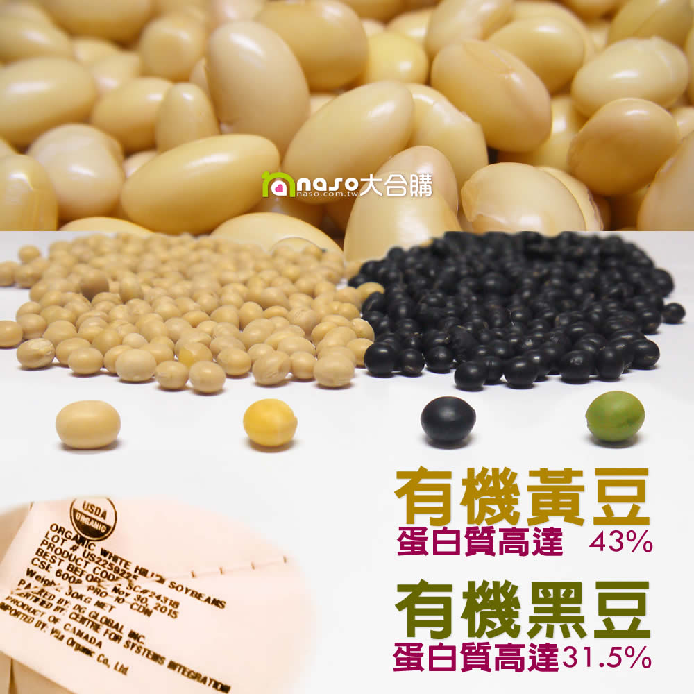 加拿大DG有機黃豆(30kg)/中國有機青仁黑豆(25kg)好評第7團